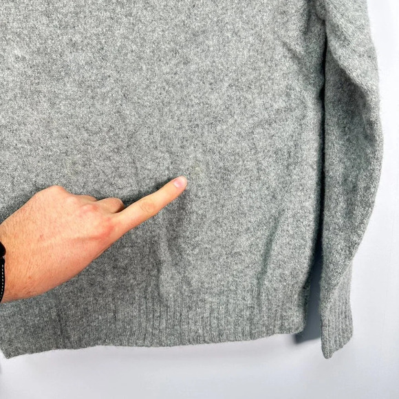 FILSON Gray Knit Wool Minimalist Sweater Large - Picture 3 of 4